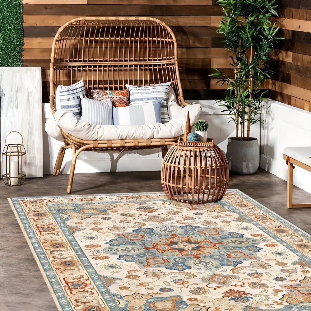 Outdoor-Teppich mit Orientalischem Muster – Rutschfest