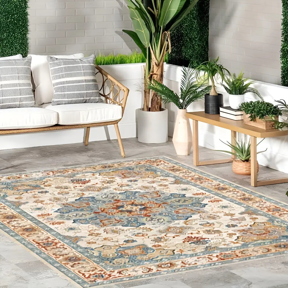 Outdoor-Teppich mit Orientalischem Muster – Rutschfest