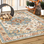 Outdoor-Teppich mit Orientalischem Muster – Rutschfest