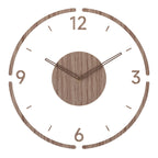 Wanduhr aus Holz mit geräuschlosem Uhrwerk