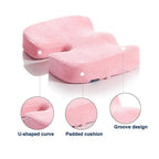 Orthopädisches Sitzkissen Memory Foam mit U-Ausschnitt