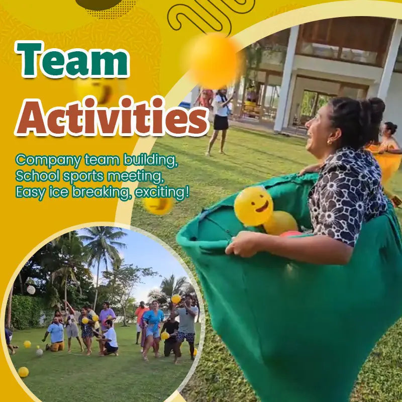 Outdoor-Wurfspiel mit Riesenhose für Gruppenspaß