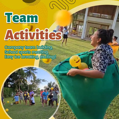 Outdoor-Wurfspiel mit Riesenhose für Gruppenspaß