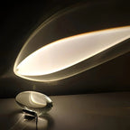 LED-Tischlampe aus Kristallglas mit Chromsockel