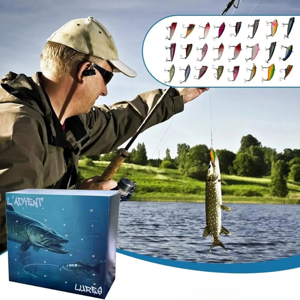 Angel-Adventskalender | 24 hochwertige Köder zum Fischen