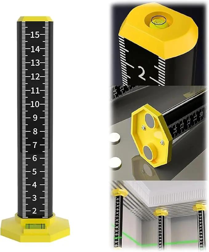 Präzisions-Höhenmessstab — Magnetfuß mit eingebauten Libellen