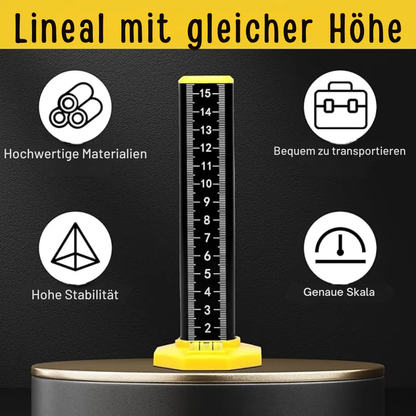 Präzisions-Höhenmessstab — Magnetfuß mit eingebauten Libellen