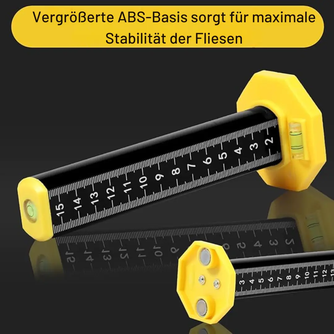 Präzisions-Höhenmessstab — Magnetfuß mit eingebauten Libellen