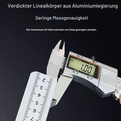 Präzisions-Höhenmessstab — Magnetfuß mit eingebauten Libellen