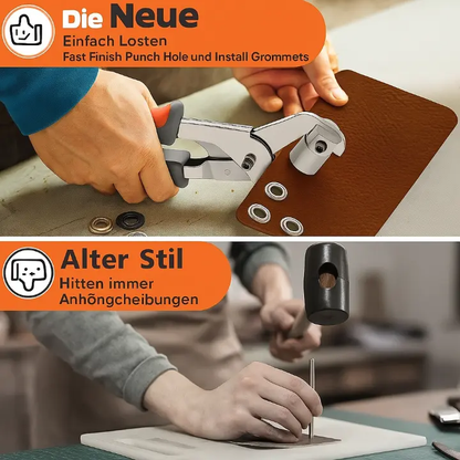 Profi-Ösenset — Einfach Ösen setzen ohne Kraftaufwand