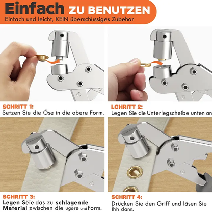 Profi-Ösenset — Einfach Ösen setzen ohne Kraftaufwand