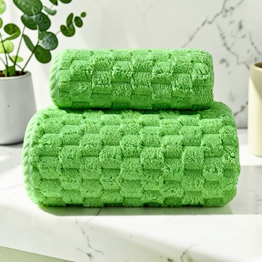Fleece-Handtuchset mit weicher Oberfläche – 2-teilig