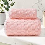 Fleece-Handtuchset mit weicher Oberfläche – 2-teilig