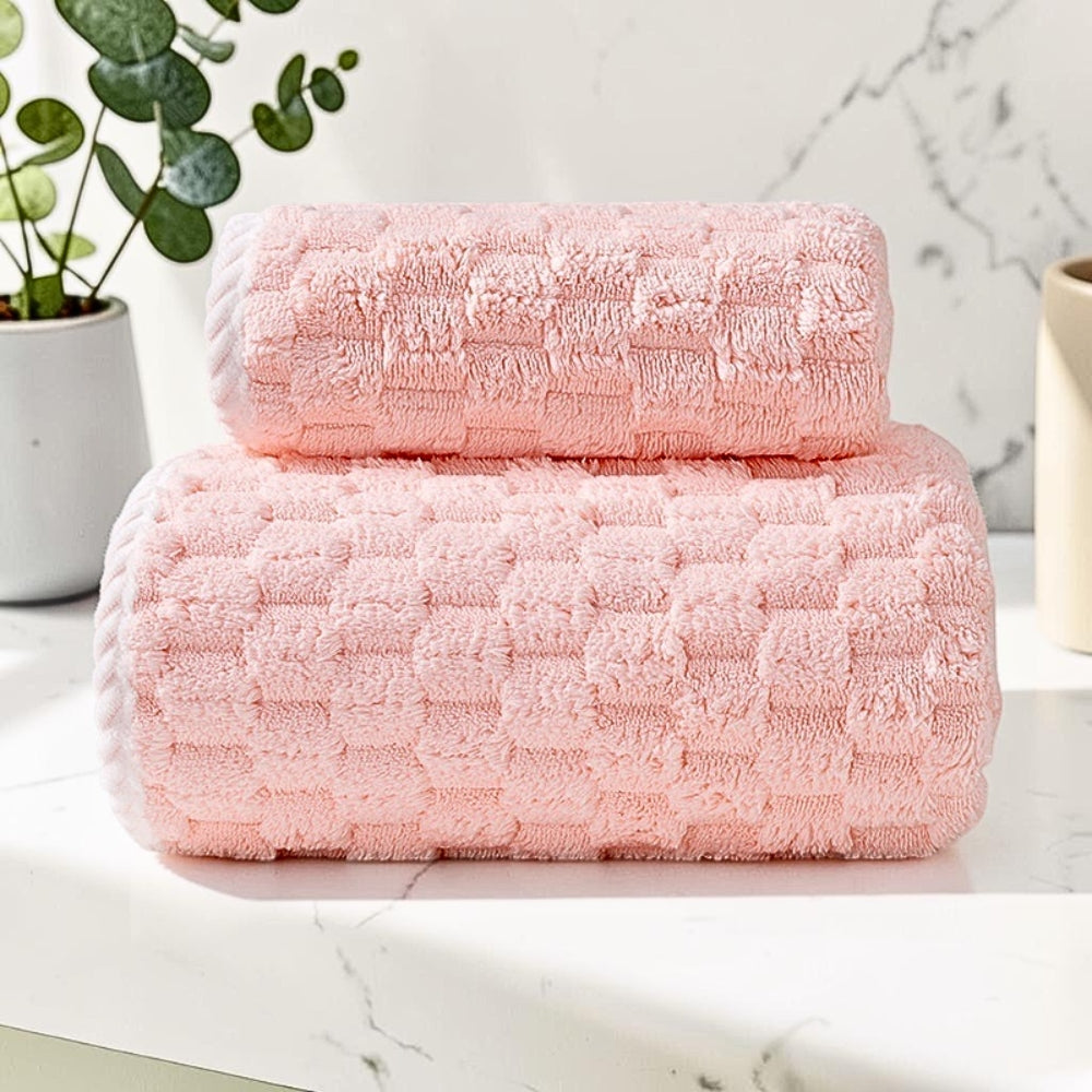 Fleece-Handtuchset mit weicher Oberfläche – 2-teilig
