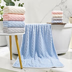 Fleece-Handtuchset mit weicher Oberfläche – 2-teilig