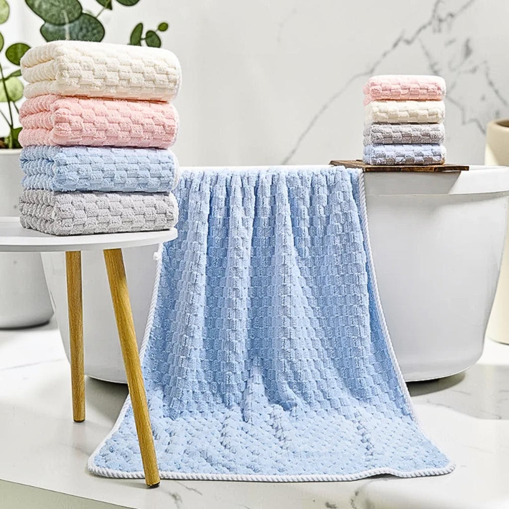 Fleece-Handtuchset mit weicher Oberfläche – 2-teilig