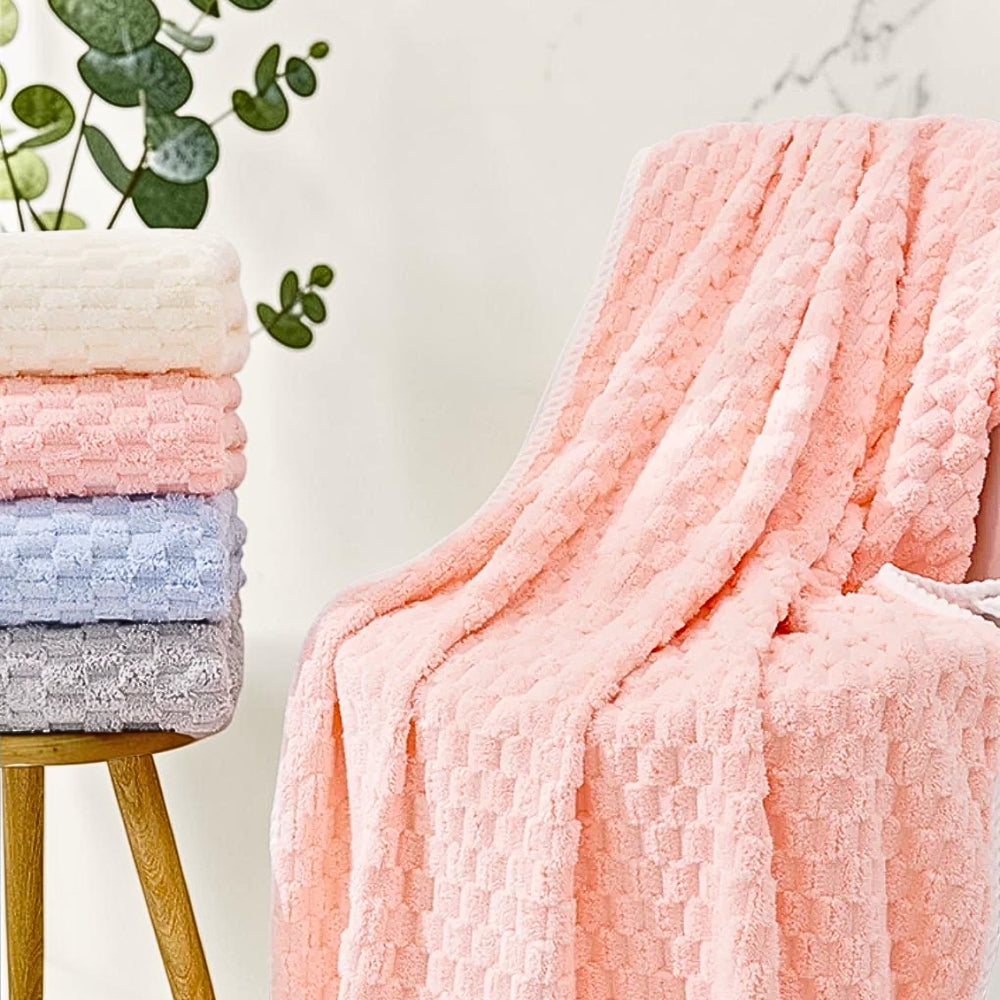 Fleece-Handtuchset mit weicher Oberfläche – 2-teilig