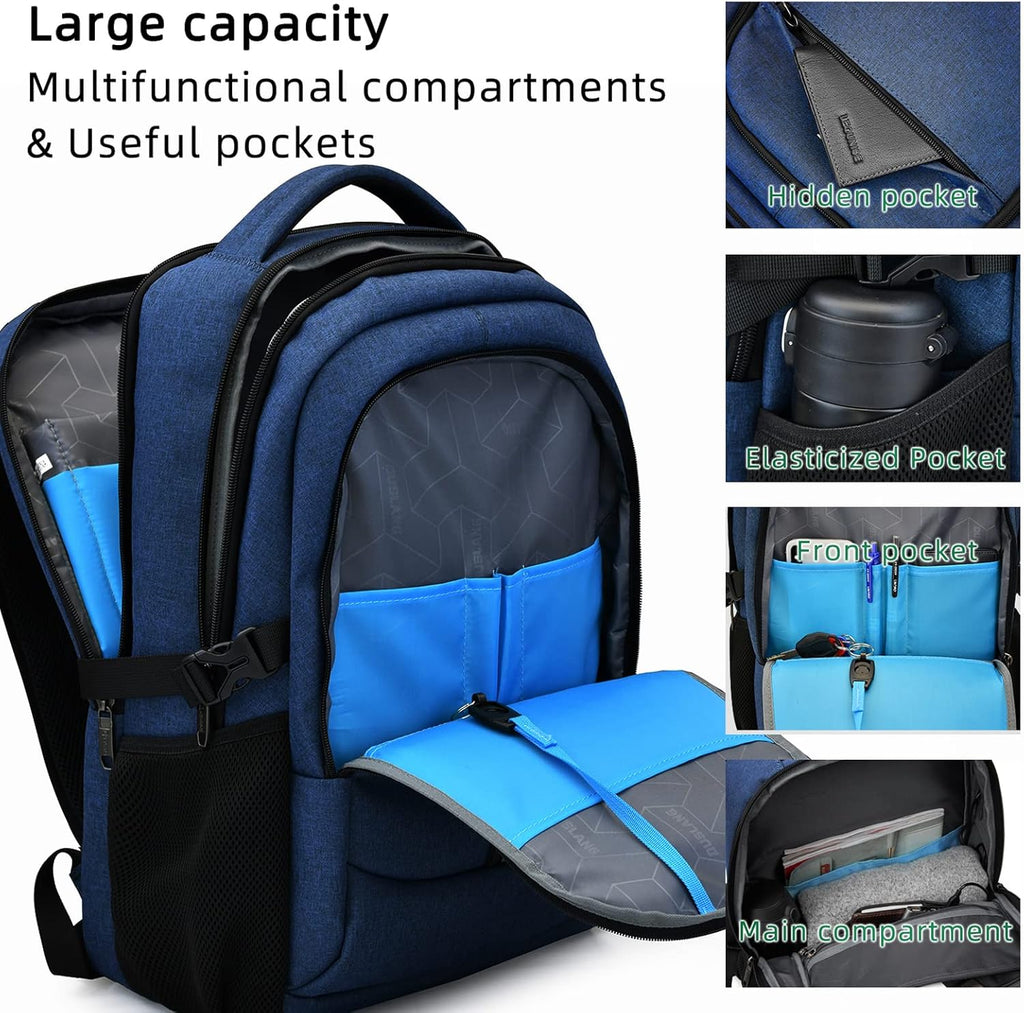 Laptop-Rucksack mit USB-Anschluss und Diebstahlschutz