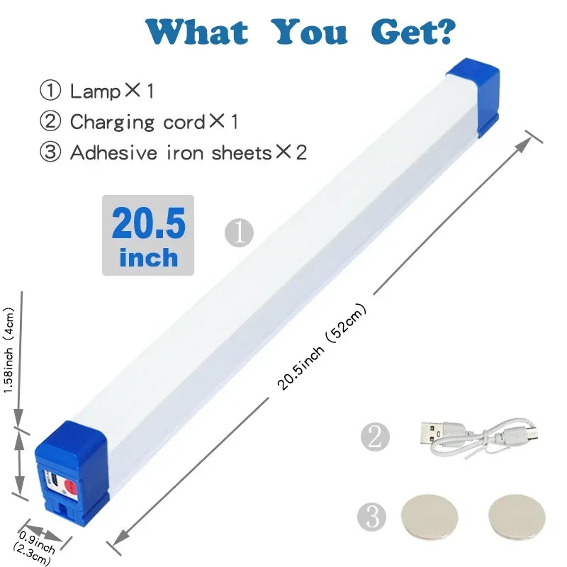 LED Röhrenleuchte magnetisch – wiederaufladbar