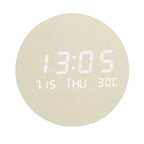 Digital Holz-Tischuhrnit LED-Display und Weckfunktion