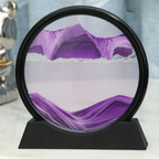 3D Sandbild rund mit fliessender Sandlandschaft