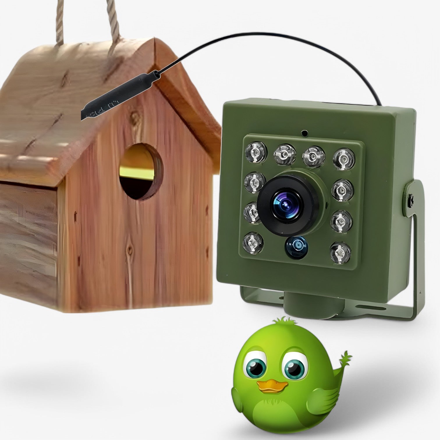 Vogelnest-Kamera mit HD-Aufzeichnung und Nachtsicht