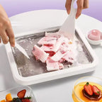 Eisrollen-Maker aus Aluminium – Frozen Yogurt Platte für zu Hause