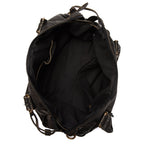 Handtasche aus PU-Leder mit Vintage-Waschung