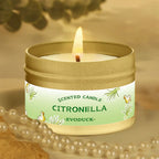 Citronella-Kerze im Metalldöschen mit Zitronengras-Duft