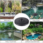 Solar-Springbrunnen schwimmend für Gartenteich, Ø 17 cm