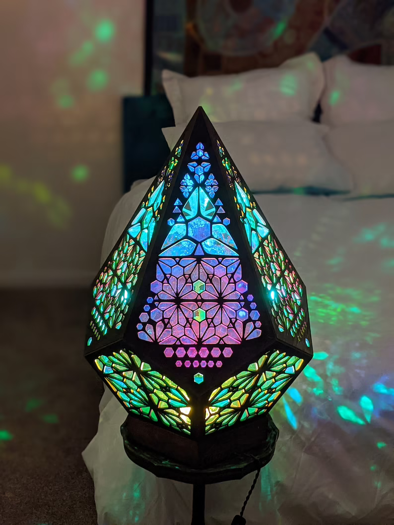 LED Tischlampe Sterne-Muster Bohemian Stil