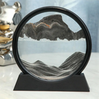 3D Sandbild rund mit fliessender Sandlandschaft