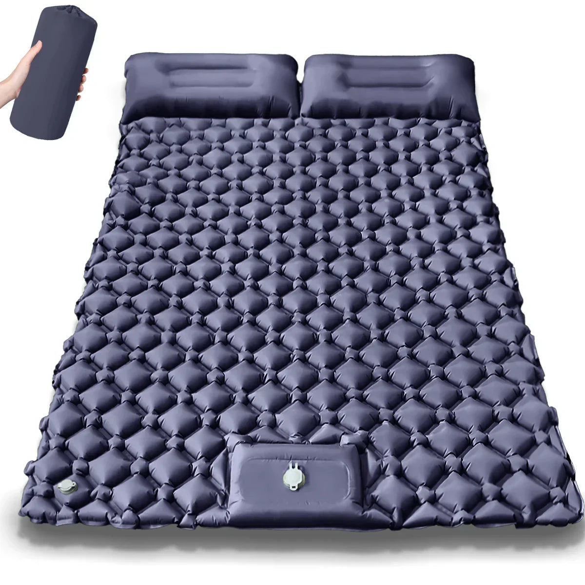 Aufblasbare Campingmatte für zwei Personen