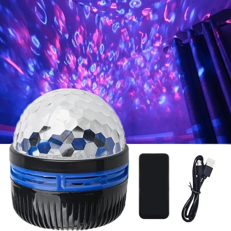 LED Projektor mit Nordlichter Effekt