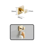 Badezimmer-Accessoire-Set aus Aluminium in Gebürstetem Gold