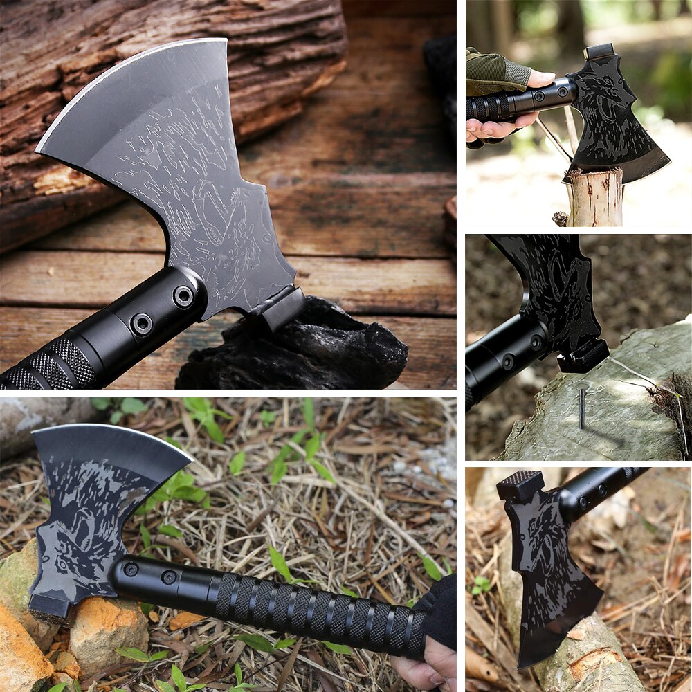 Survival-Axt klappbar mit Multi-Tool-Funktionen