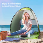 Pop-Up Strandmuschel mit UV-Schutz und Wasserabweisung