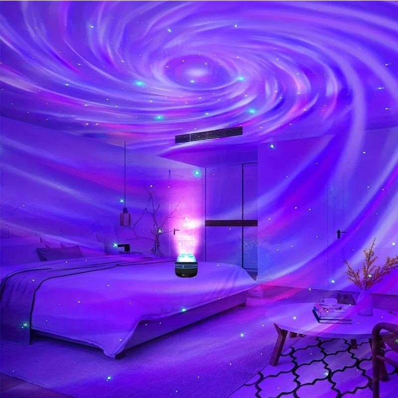 LED Projektor mit Nordlichter Effekt