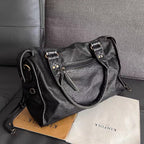Handtasche aus PU-Leder mit Vintage-Waschung
