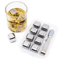 Edelstahl-Eiswürfel wiederverwendbar mit Zange,