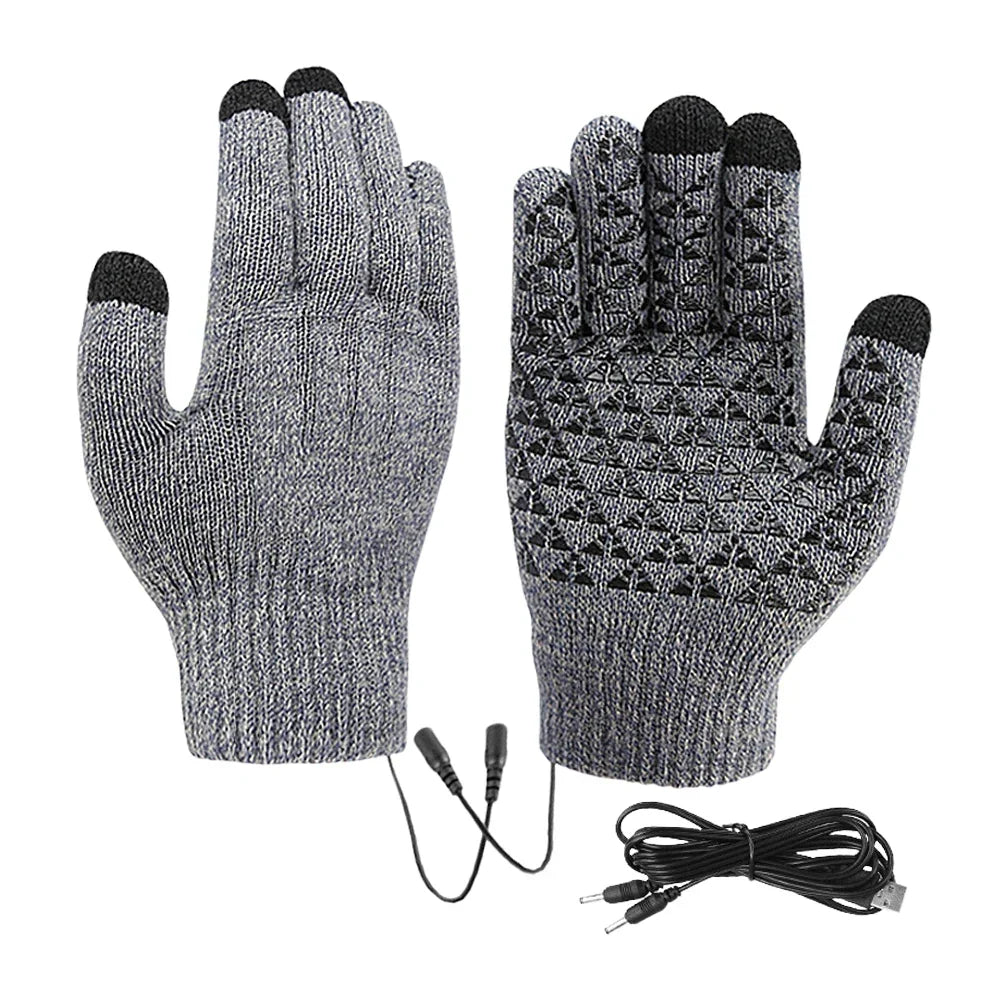 Beheizbare Handschuhe mit USB-Anschluss und Touchscreen