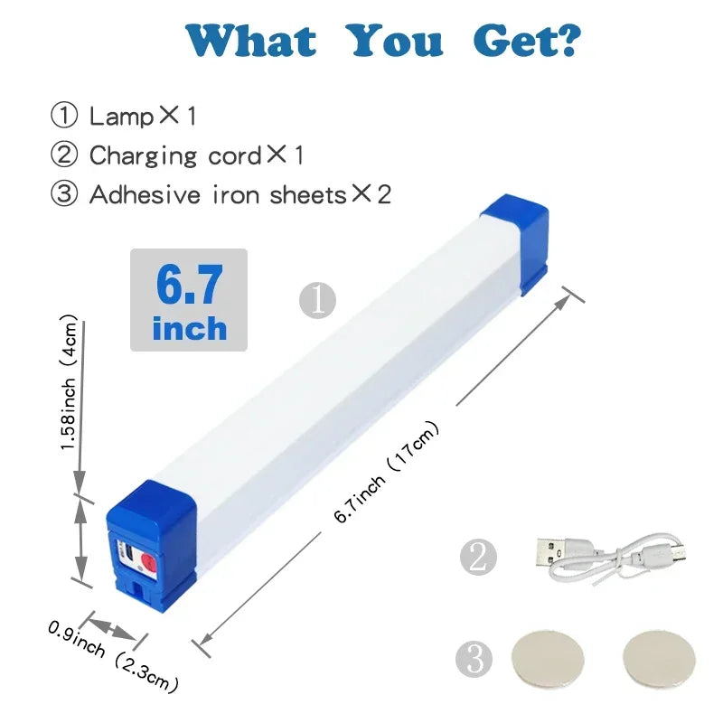 LED Röhrenleuchte magnetisch – wiederaufladbar
