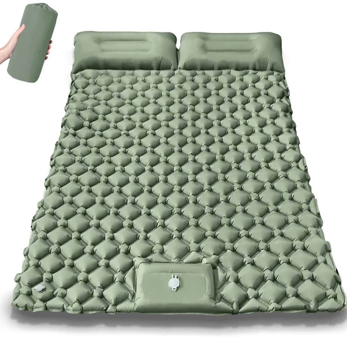 Aufblasbare Campingmatte für zwei Personen