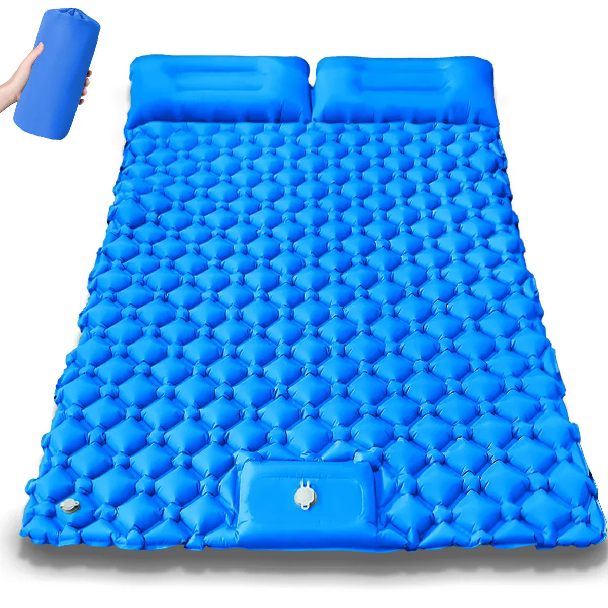Aufblasbare Campingmatte für zwei Personen