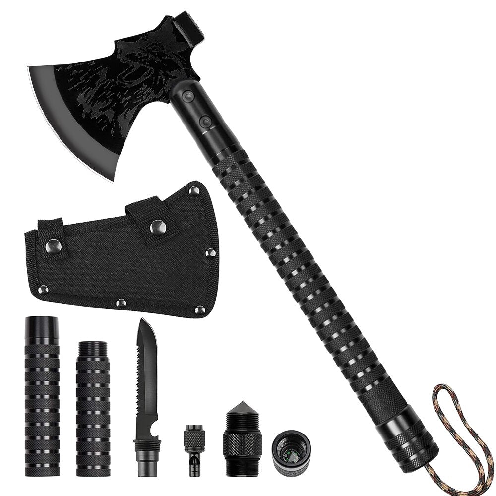 Survival-Axt klappbar mit Multi-Tool-Funktionen