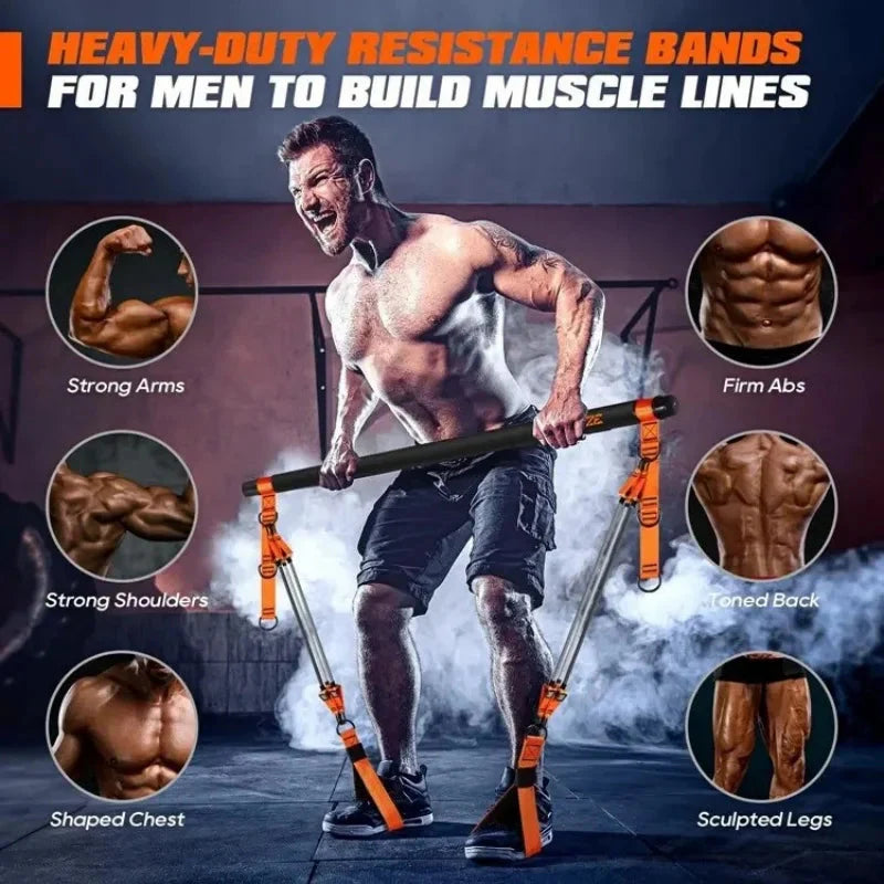 Widerstandsband-Trainingsset mit modularer Stange