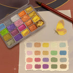 Metallic-Aquarellfarben Set mit 20 Farben
