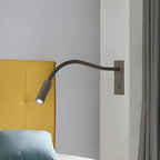 Wandleselampe mit flexiblem Schwanenhals und LED-Dimmer