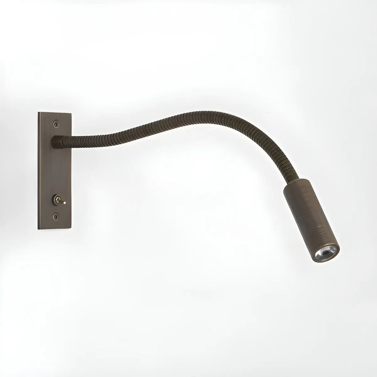 Wandleselampe mit flexiblem Schwanenhals und LED-Dimmer