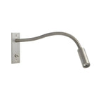 Wandleselampe mit flexiblem Schwanenhals und LED-Dimmer